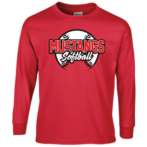 G240 Gildan Ultra Cotton Long Sleeve T-Shirt - Red