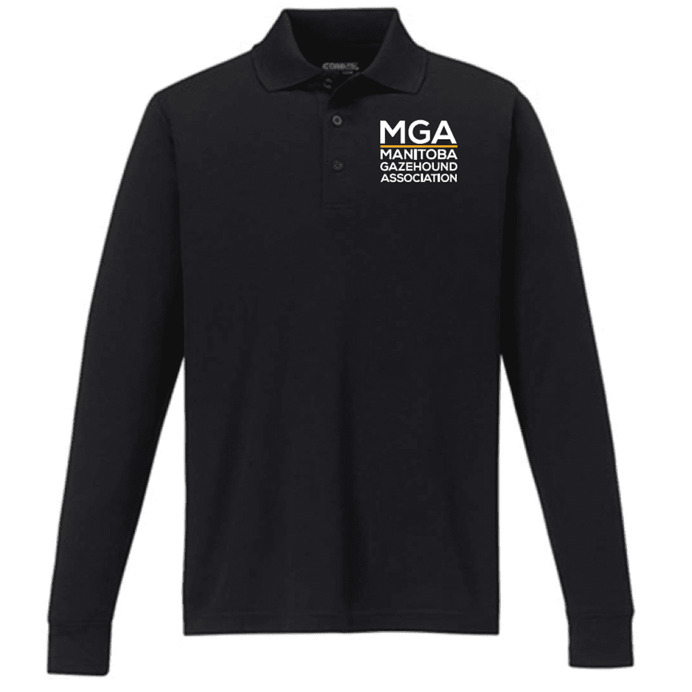 88192 Core365 Men's Pinnacle Performance Long Sleeve Polo - Black