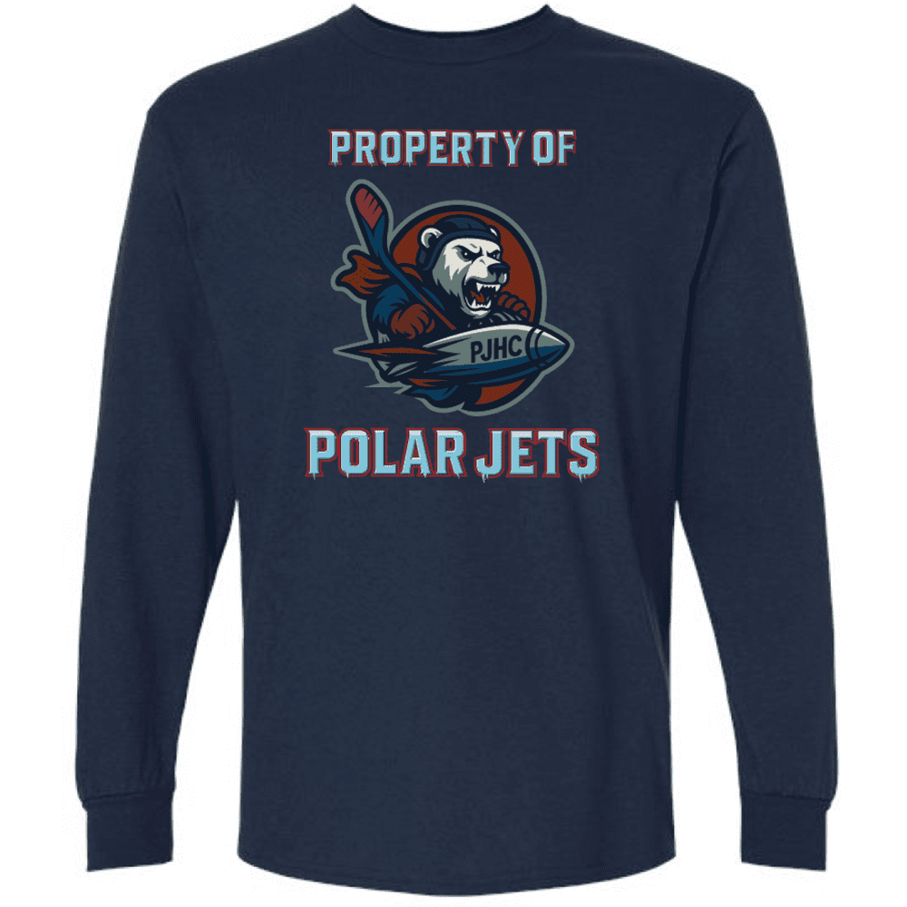 G240 Gildan Ultra Cotton Long Sleeve T-Shirt - Navy